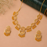 Lattice Choker Necklace Set - Noor