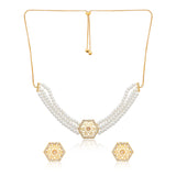 Aureole Choker Necklace Set - Noor