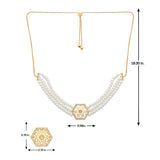 Aureole Choker Necklace Set - Noor