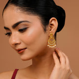 Celosia Chand bali Earring - Noor