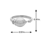 Men Collection Hanuman Ji Gada Adjustable Silver Tone Brass Finger Ring for Men Carved Spiritual Design