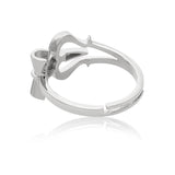 Men Collection Shiv Trishul Adjustable Silver Tone Ring