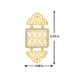Golden Geometry Dangle Earring - Noor