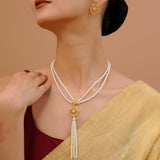 Whisper Halo Short Necklace Set - Noor