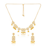 Aureole Choker Necklace Set - Noor