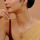 Goldveil Short Necklace Set - Noor