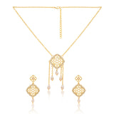 Halo Drift Short Necklace Set - Noor
