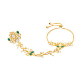 Meher - Adaab hathphool, Women Gold Green Hathphool