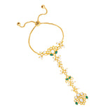 Meher - Adaab hathphool, Women Gold Green Hathphool