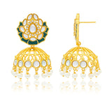 Meher - Shalimar Jhumki Earring, Women Gold Pearl Jhumki
