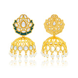 Meher - Shalimar Jhumki Earring, Women Gold Pearl Jhumki