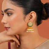 Meher - Shalimar Jhumki Earring, Women Gold Pearl Jhumki