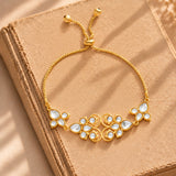 Meher - Noorzaad Bracelet, Women Gold Kundan Bracelet