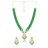 Meher - Shahnoor Long necklace, Women Gold Kundan Long Set