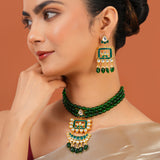 Meher - Jahanara Choker necklace, Women Gold Jahanara Choker
