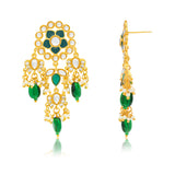 Meher - Noor Mahal Dangler earring, Women Gold Kundan Dangler