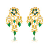 Meher - Noor Mahal Dangler earring, Women Gold Kundan Dangler