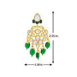 Meher - Nishat Dangler earring, Women Gold Kundan Chandbali