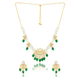 Meher - Zeenat necklace, Women Gold Pearl Choker Set
