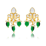 Meher - Zeenat necklace, Women Gold Pearl Choker Set