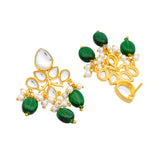 Meher - Zeenat necklace, Women Gold Pearl Choker Set
