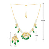 Meher - Zeenat necklace, Women Gold Pearl Choker Set