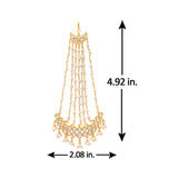 Meher - Roshanara Pasa, Women Gold Pearl Kundan Pasa