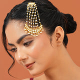 Meher - Roshanara Pasa, Women Gold Pearl Kundan Pasa