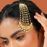 Meher - Roshanara Pasa, Women Gold Pearl Kundan Pasa