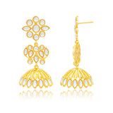 Meher - Mumtaz  Jhumki Earring, Women Gold Kundan Jhumki