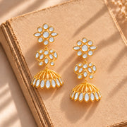 Meher - Mumtaz  Jhumki Earring, Women Gold Kundan Jhumki