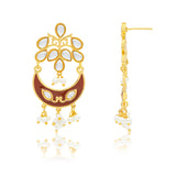 Meher - Mumtaz  Dangler Earring, Women Gold Kundan Chandbali