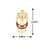 Meher - Mumtaz  Dangler Earring, Women Gold Kundan Chandbali