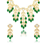 Meher - Gulnaar necklace, Women Gold Kundan Necklace Set