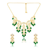 Meher - Gulnaar necklace, Women Gold Kundan Necklace Set