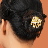 Meher - Nazakat  Hairpin, Women Gold Kundan Juda Pin