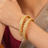 Meher - Sitara Bangle, Women Gold Kundan Openable