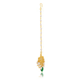 Meher - Gumbad Maangtika, Women Gold Kundan Maang Tikka