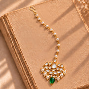 Meher - Gumbad Maangtika, Women Gold Kundan Maang Tikka