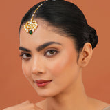 Meher - Gumbad Maangtika, Women Gold Kundan Maang Tikka