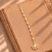 Meher - Naqqashi Maangtika, Women Gold Drop Maang Tikka