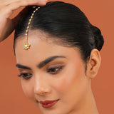 Meher - Naqqashi Maangtika, Women Gold Drop Maang Tikka