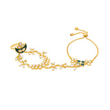Meher - Dastaan Hathpfool, Women Gold Floral Hathphool
