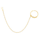 Meher - Naaz Nose ring, Women Gold Kundan Bridal Nath