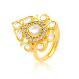 Meher - Seher Ring, Women Seher Gold Kundan Ring