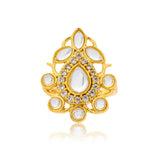 Meher - Seher Ring, Women Seher Gold Kundan Ring