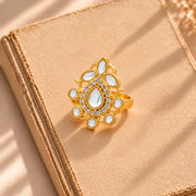 Meher - Seher Ring, Women Seher Gold Kundan Ring