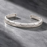 Festive Silver Finish Carved Classic Cuff Kada Bracelet for Men for Everyday Ethnic and Occasion Styling
