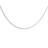 Men Collection Everyday Silver Tone Curb Link Neck Chain in Brass with Lobster Clasp Closure for Daily Wear