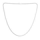 Men Collection Everyday Silver Tone Curb Link Neck Chain in Brass with Lobster Clasp Closure for Daily Wear